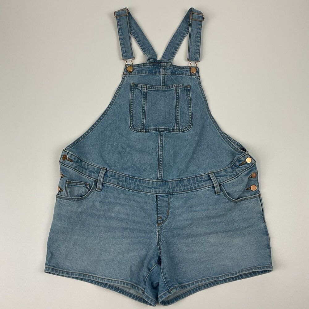 Isabel by Ingrid & Isabel‎ Denim Shortall Women’s Size 6 Light Wash Overalls